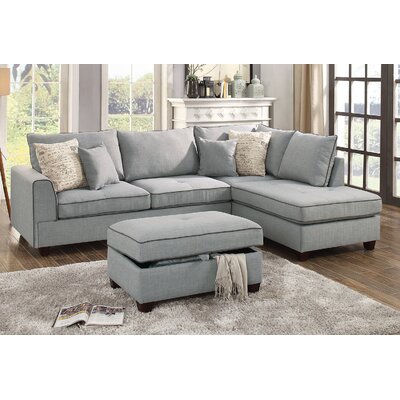 Sofas Couches You Ll Love In 2019 Wayfair   Malta Reversible Sectional With Ottoman 